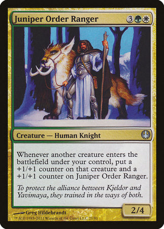 Juniper Order Ranger [Duel Decks: Knights vs. Dragons] | Black Swamp Games