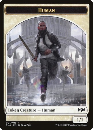 Human Token [Ravnica Allegiance Tokens] | Black Swamp Games