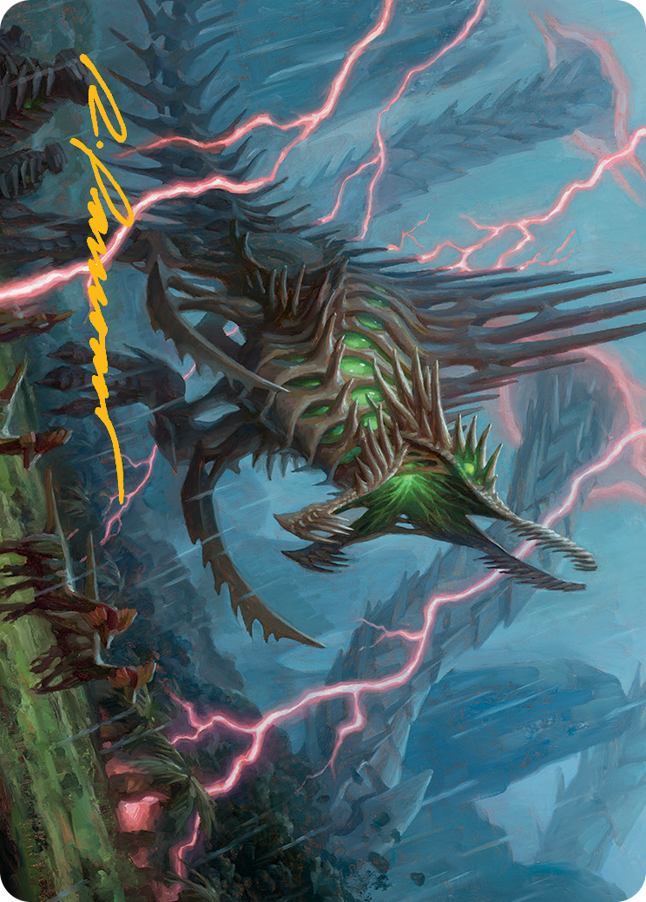 Etali, Primal Sickness Art Card (Gold-Stamped Signature) [March of the Machine Art Series] | Black Swamp Games
