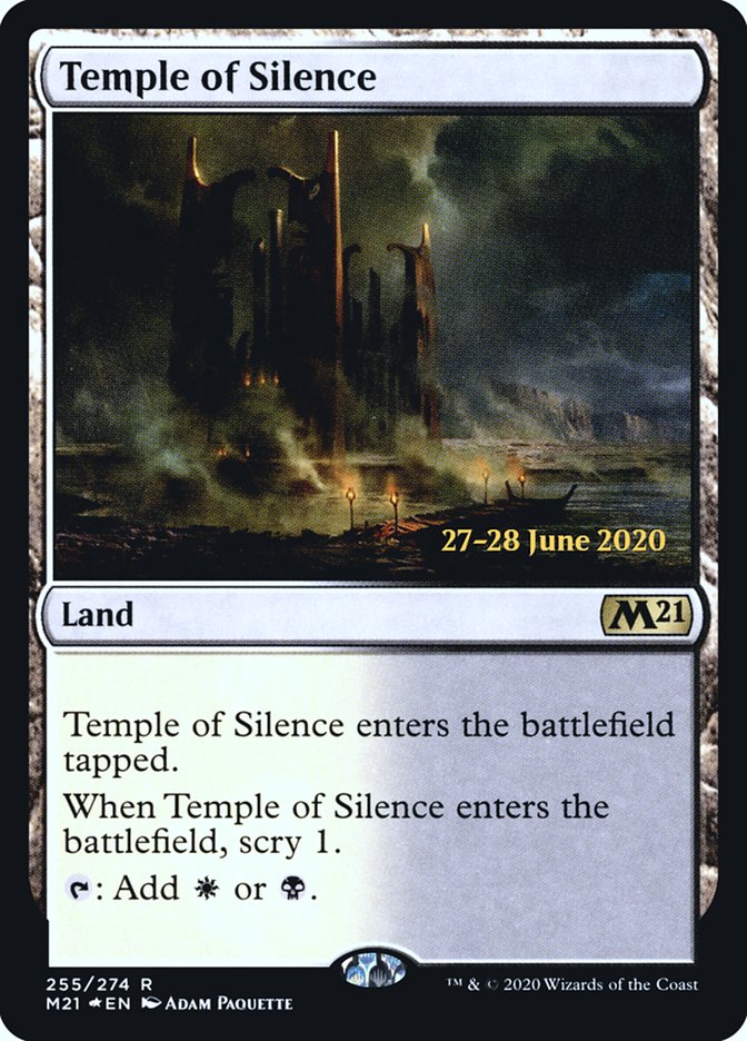 Temple of Silence  [Core Set 2021 Prerelease Promos] | Black Swamp Games