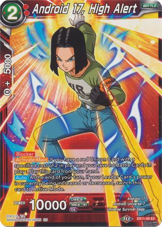 Android 17, High Alert [EX11-05] | Black Swamp Games