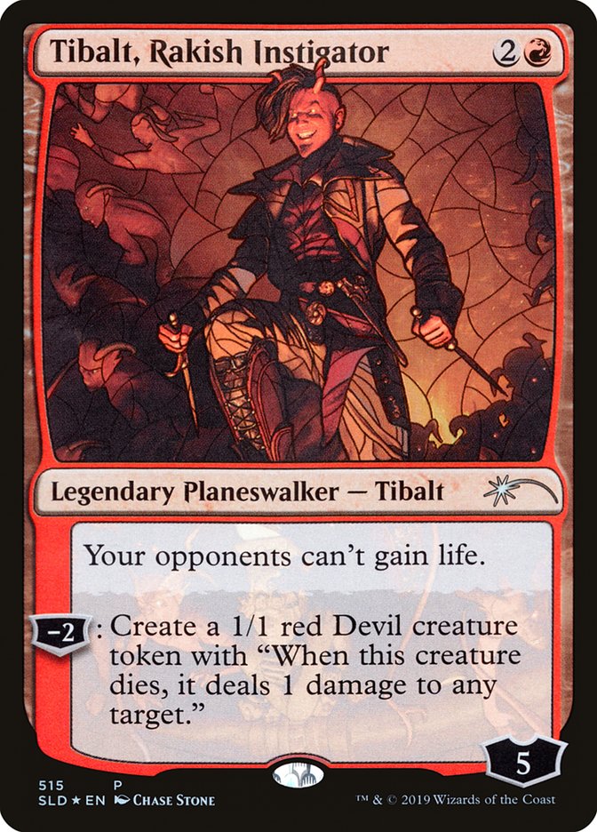 Tibalt, Rakish Instigator (Stained Glass) [Secret Lair Drop Promos] | Black Swamp Games