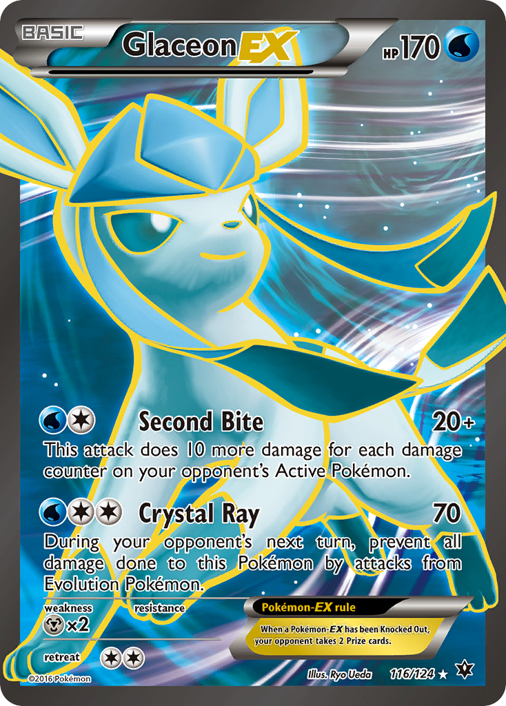 Glaceon EX (116/124) [XY: Fates Collide] | Black Swamp Games