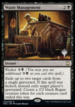 Waste Management (Promo Pack) [Streets of New Capenna Commander Promos] | Black Swamp Games