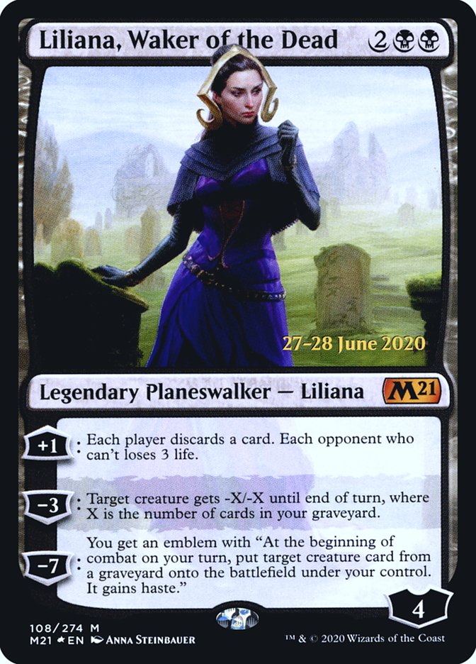 Liliana, Waker of the Dead  [Core Set 2021 Prerelease Promos] | Black Swamp Games