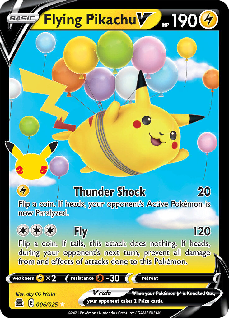 Flying Pikachu V (006/025) [Celebrations: 25th Anniversary] | Black Swamp Games