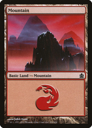 Mountain (312) [Commander 2011] | Black Swamp Games