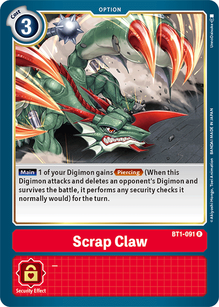 Scrap Claw [BT1-091] [Release Special Booster Ver.1.5] | Black Swamp Games