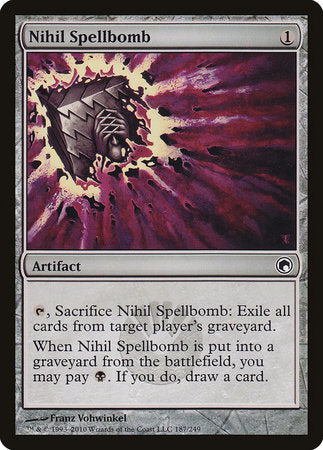 Nihil Spellbomb [Scars of Mirrodin] | Black Swamp Games