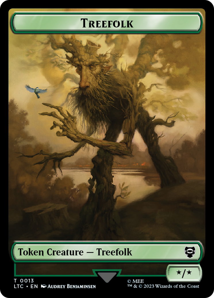 Treefolk // Food Token [The Lord of the Rings: Tales of Middle-Earth Commander Tokens] | Black Swamp Games