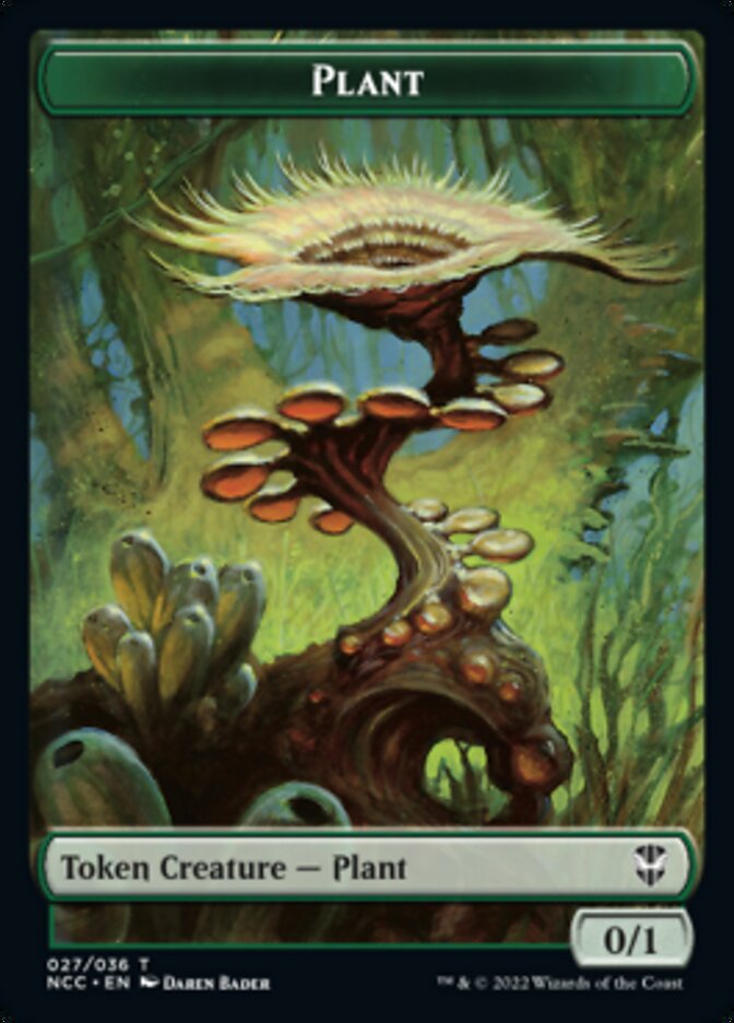 Plant // Citizen Double-sided Token [Streets of New Capenna Commander Tokens] | Black Swamp Games