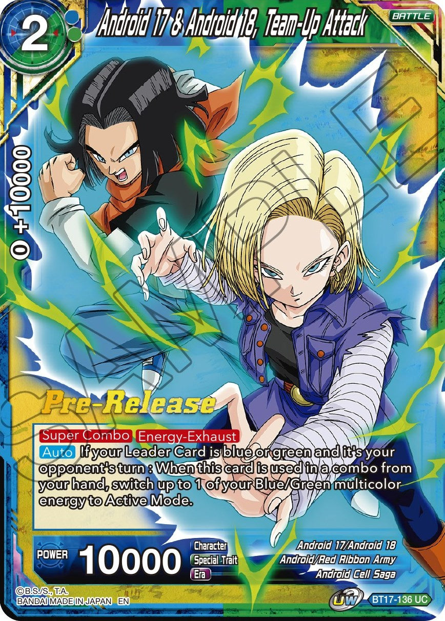 Android 17 & Android 18, Team-Up Attack (BT17-136) [Ultimate Squad Prerelease Promos] | Black Swamp Games
