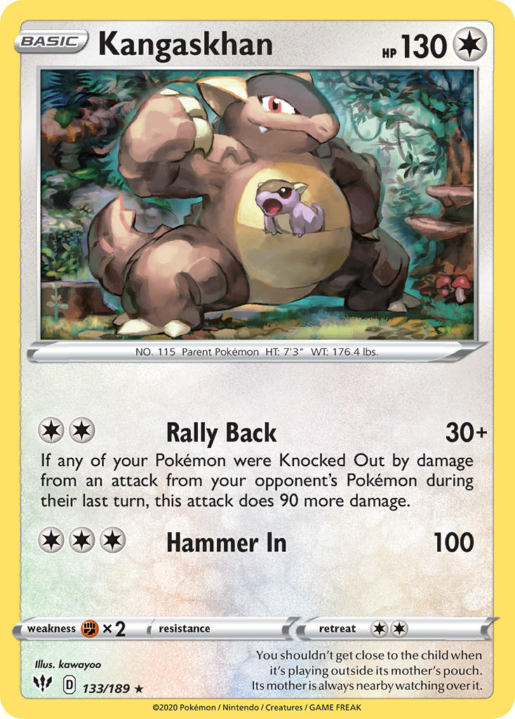 Kangaskhan (133/189) (Theme Deck Exclusive) [Sword & Shield: Darkness Ablaze] | Black Swamp Games