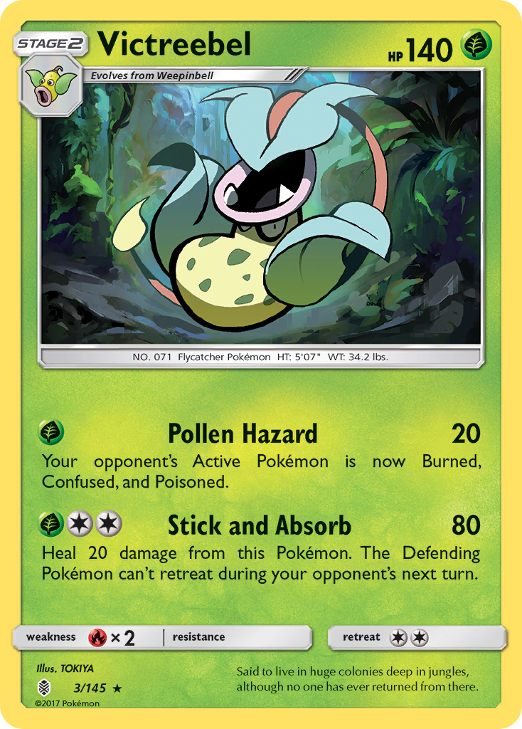 Victreebel (3/145) [Sun & Moon: Guardians Rising] | Black Swamp Games