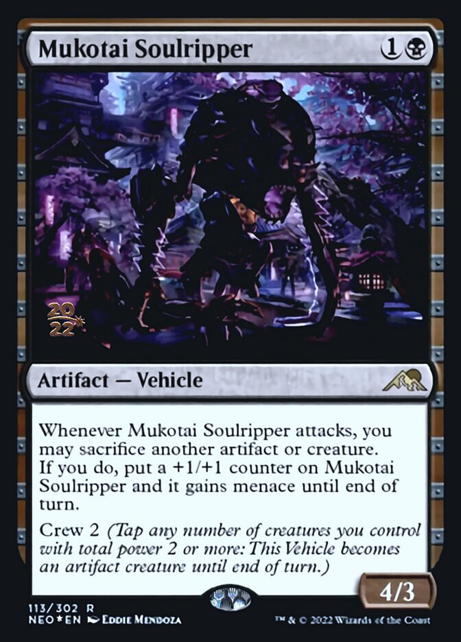 Mukotai Soulripper [Kamigawa: Neon Dynasty Prerelease Promos] | Black Swamp Games