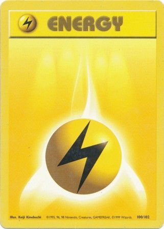 Lightning Energy (100/102) [Base Set Unlimited] | Black Swamp Games