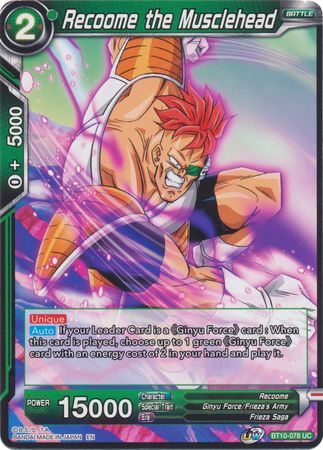 Recoome the Musclehead [BT10-078] | Black Swamp Games