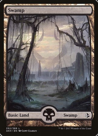 Swamp (252) - Full Art [Amonkhet] | Black Swamp Games