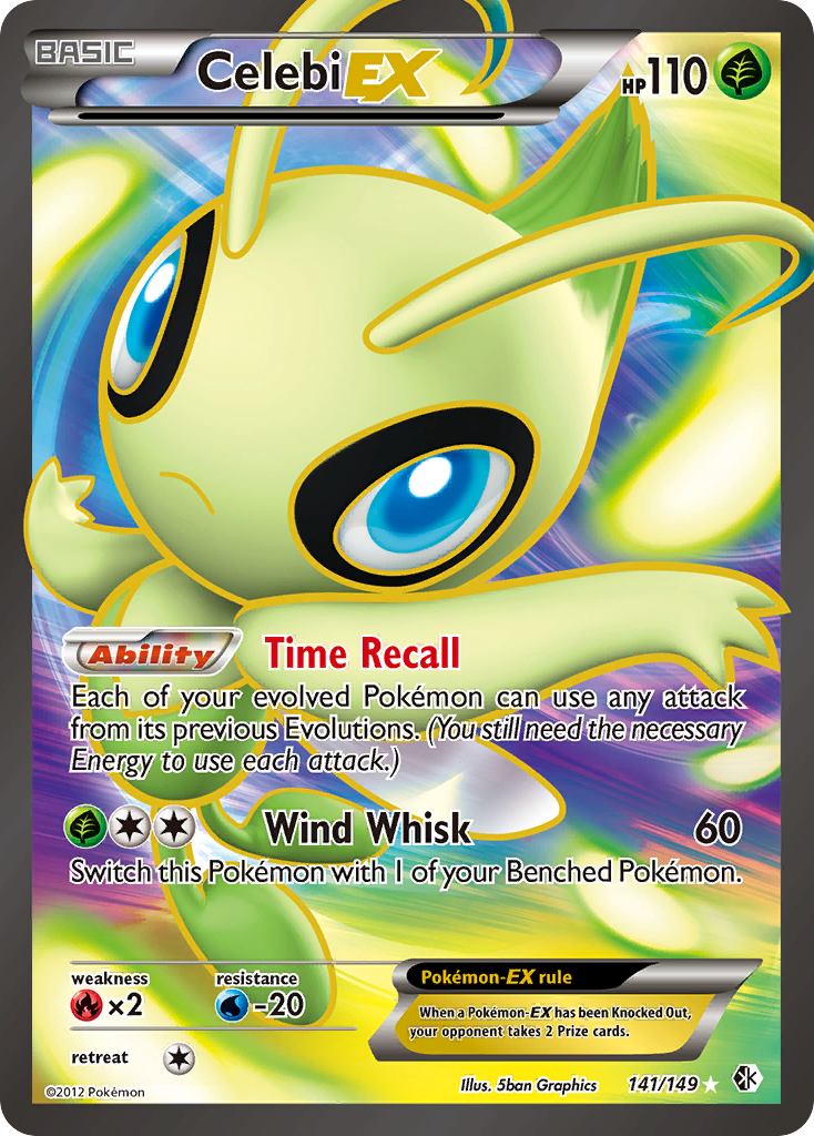 Celebi EX (141/149) [Black & White: Boundaries Crossed] | Black Swamp Games