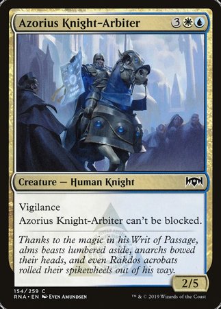 Azorius Knight-Arbiter [Ravnica Allegiance] | Black Swamp Games