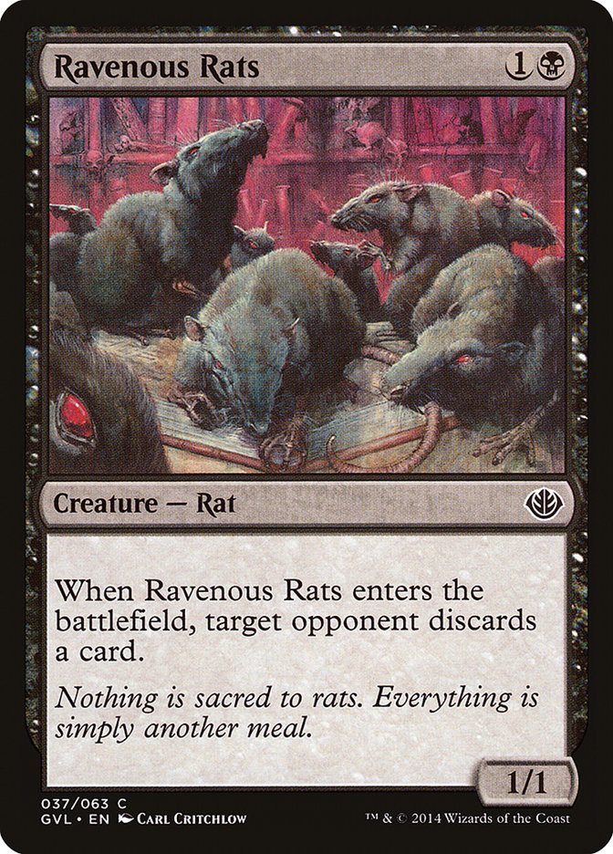 Ravenous Rats (Garruk vs. Liliana) [Duel Decks Anthology] | Black Swamp Games