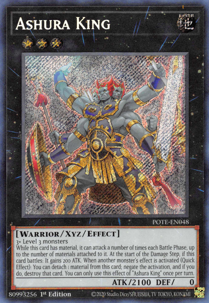 Ashura King [POTE-EN048] Secret Rare | Black Swamp Games