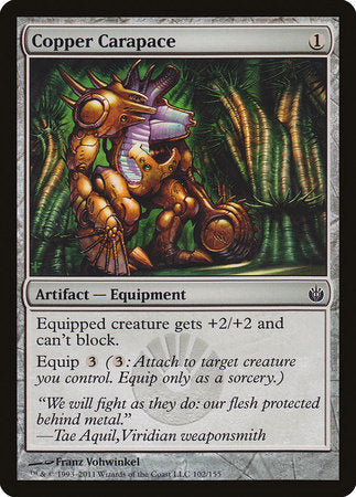 Copper Carapace [Mirrodin Besieged] | Black Swamp Games