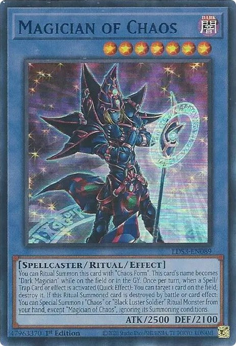 Magician of Chaos (Blue) [LDS3-EN089] Ultra Rare | Black Swamp Games