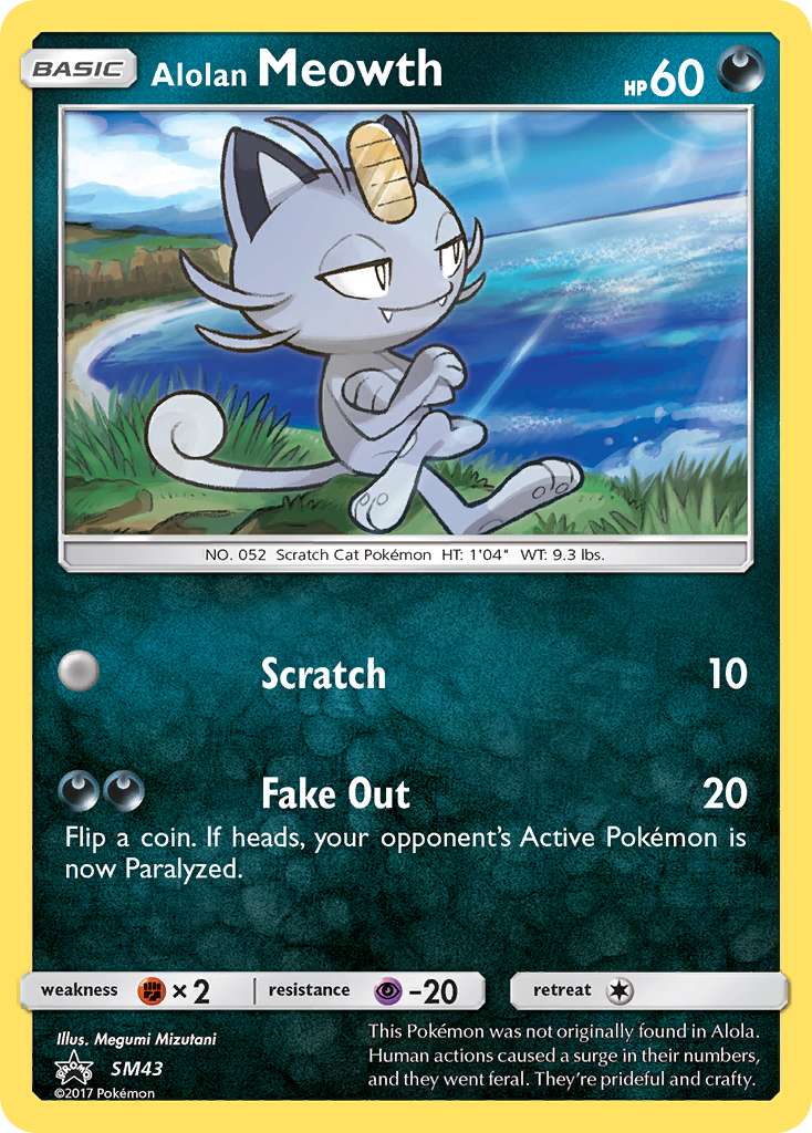 Alolan Meowth (SM43) [Sun & Moon: Black Star Promos] | Black Swamp Games