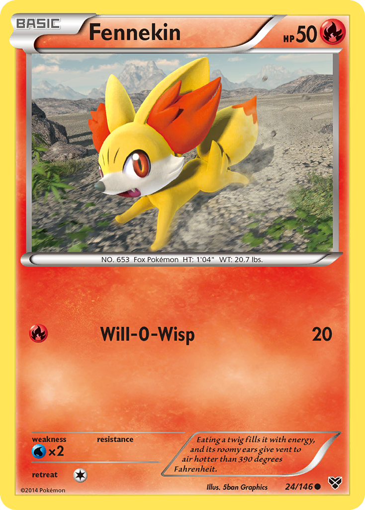 Fennekin (24/146) [XY: Base Set] | Black Swamp Games