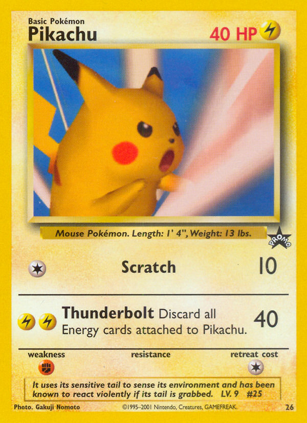 Pikachu (26) [Wizards of the Coast: Black Star Promos] | Black Swamp Games