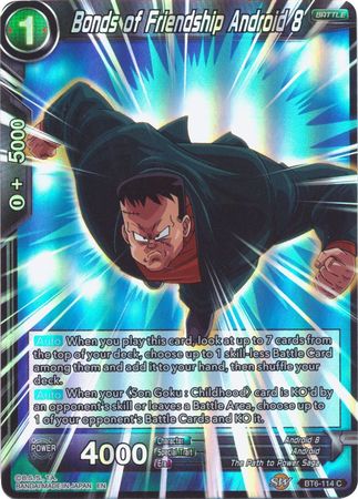 Bonds of Friendship Android 8 (Reprint) (BT6-114) [Battle Evolution Booster] | Black Swamp Games