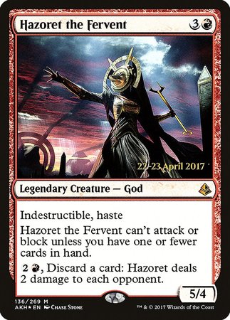 Hazoret the Fervent [Amonkhet Promos] | Black Swamp Games