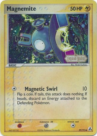 Magnemite (59/92) (Stamped) [EX: Legend Maker] | Black Swamp Games