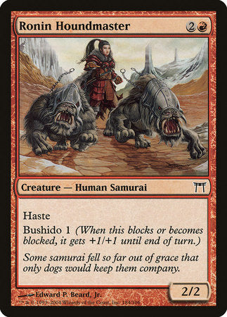 Ronin Houndmaster [Champions of Kamigawa] | Black Swamp Games