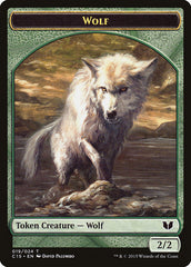 Wolf // Zombie Double-Sided Token [Commander 2015 Tokens] | Black Swamp Games