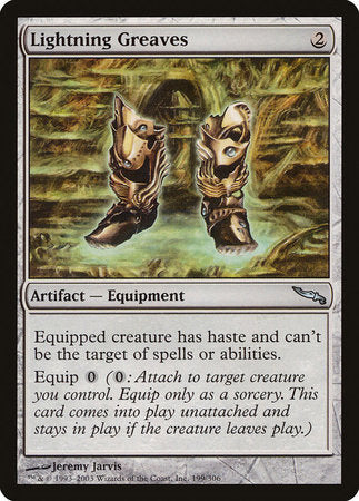 Lightning Greaves [Mirrodin] | Black Swamp Games