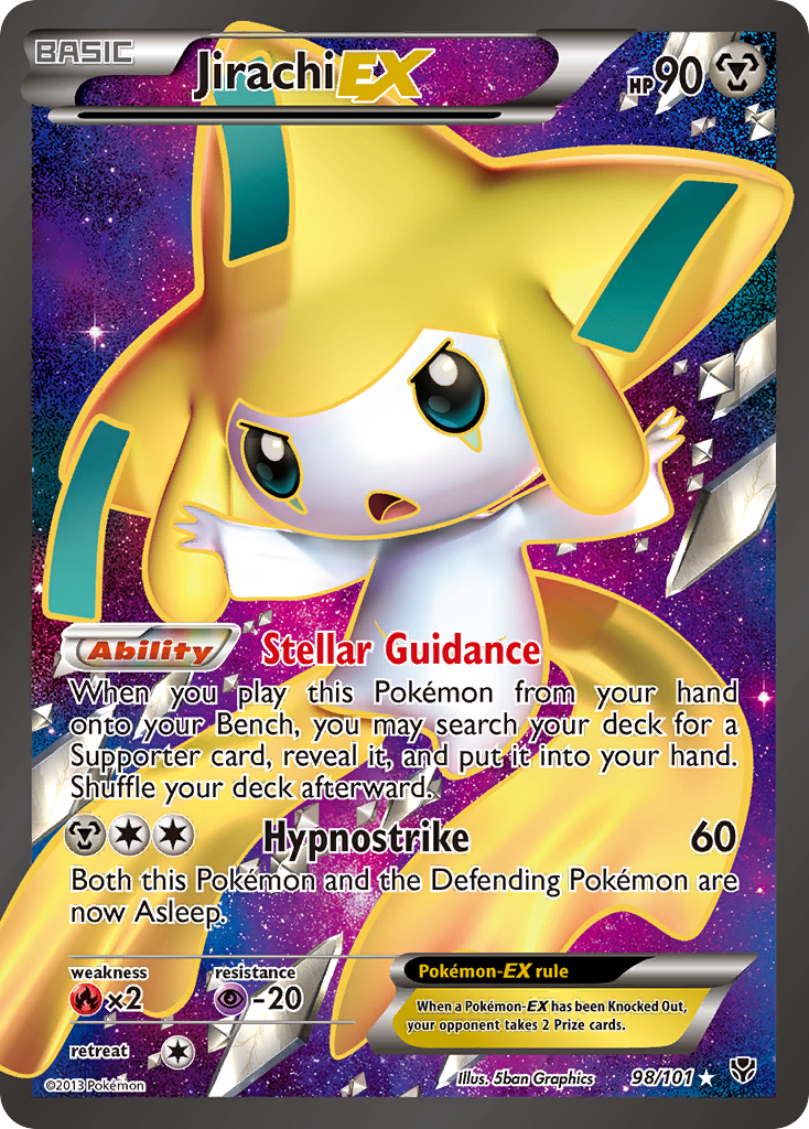 Jirachi EX (98/101) [Black & White: Plasma Blast] | Black Swamp Games