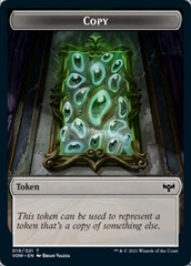 Copy // Human (010) Double-sided Token [Innistrad: Crimson Vow Tokens] | Black Swamp Games