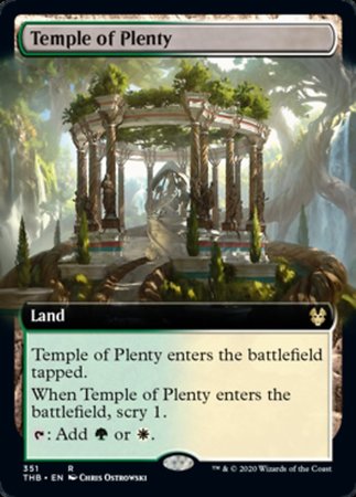 Temple of Plenty (Extended Art) [Theros Beyond Death] | Black Swamp Games