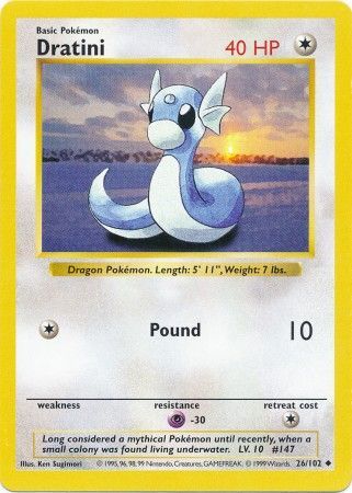 Dratini (26/102) [Base Set Shadowless Unlimited] | Black Swamp Games