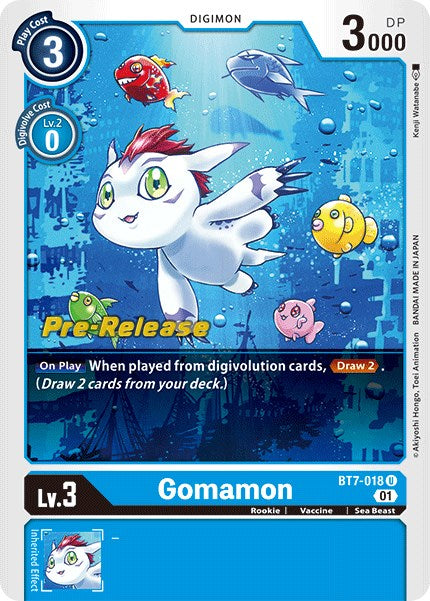 Gomamon [BT7-018] [Next Adventure Pre-Release Cards] | Black Swamp Games