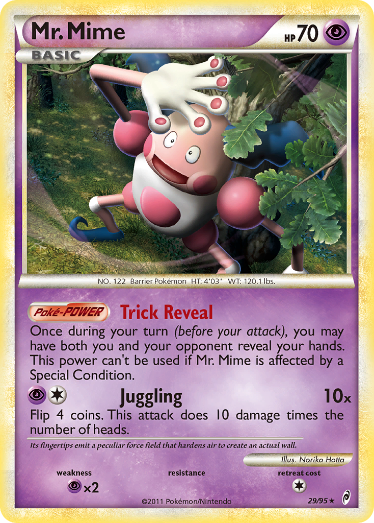 Mr. Mime (29/95) [HeartGold & SoulSilver: Call of Legends] | Black Swamp Games