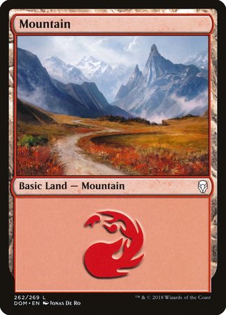 Mountain (262) [Dominaria] | Black Swamp Games