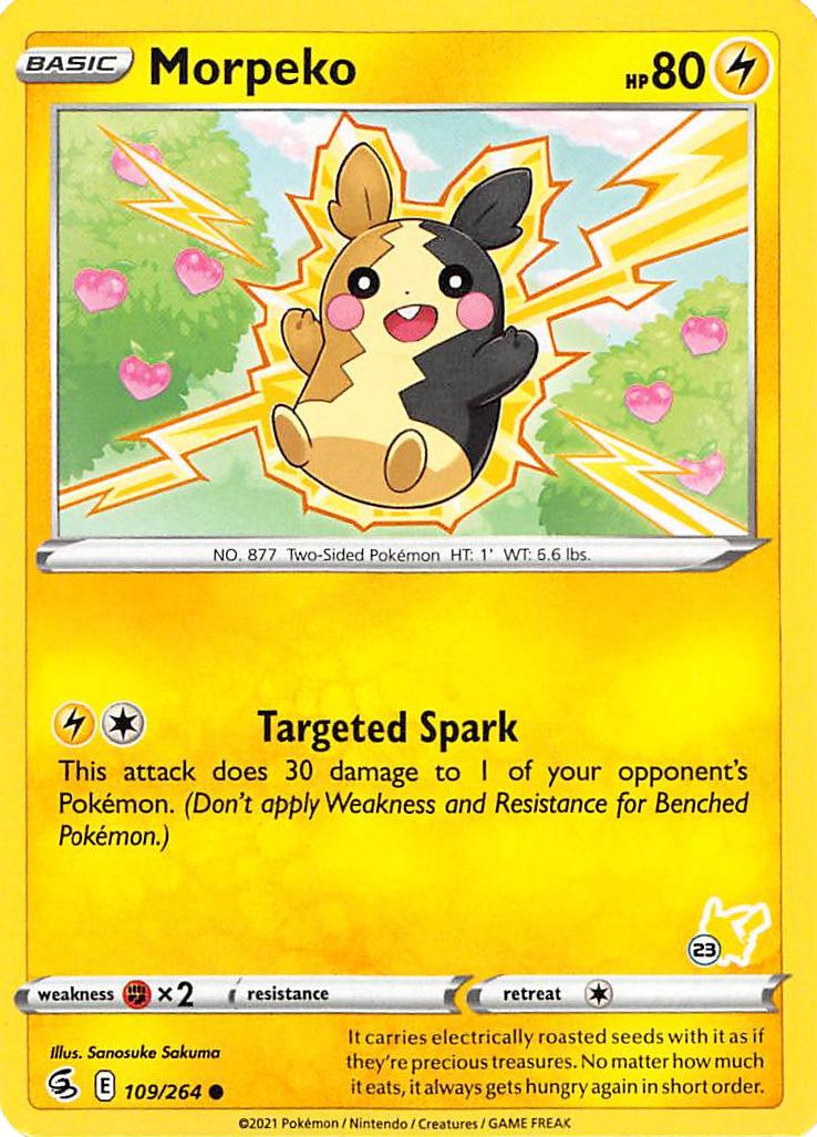 Morpeko (109/264) (Pikachu Stamp #23) [Battle Academy 2022] | Black Swamp Games