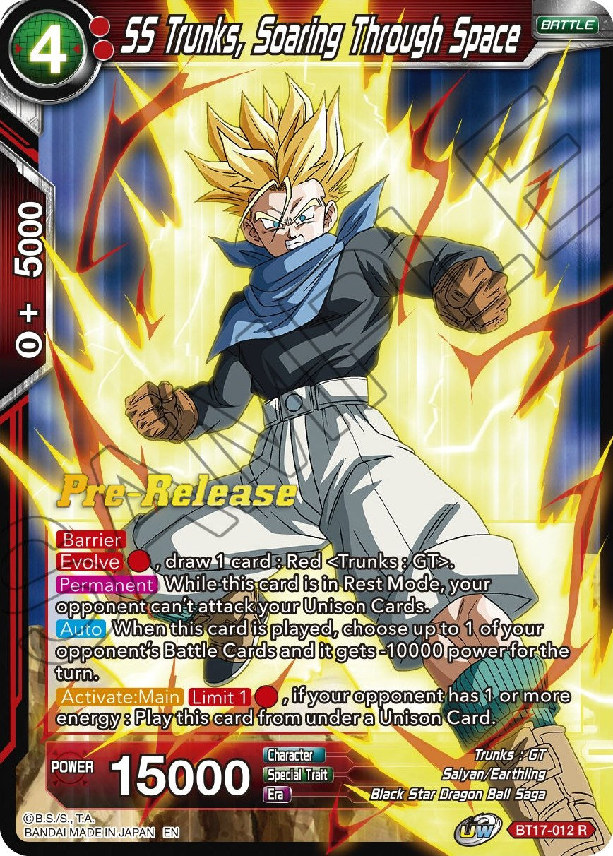 SS Trunks, Soaring Through Space (BT17-012) [Ultimate Squad Prerelease Promos] | Black Swamp Games