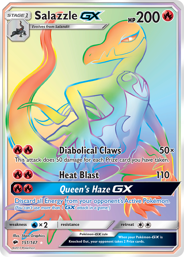 Salazzle GX (151/147) [Sun & Moon: Burning Shadows] | Black Swamp Games