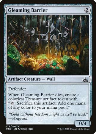 Gleaming Barrier [Rivals of Ixalan] | Black Swamp Games