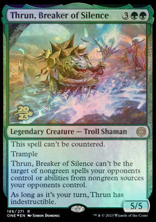 Thrun, Breaker of Silence [Phyrexia: All Will Be One Prerelease Promos] | Black Swamp Games