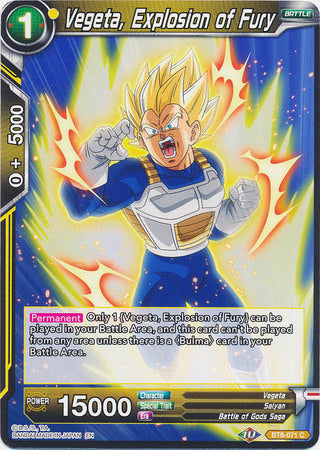 Vegeta, Explosion of Fury [BT8-071] | Black Swamp Games